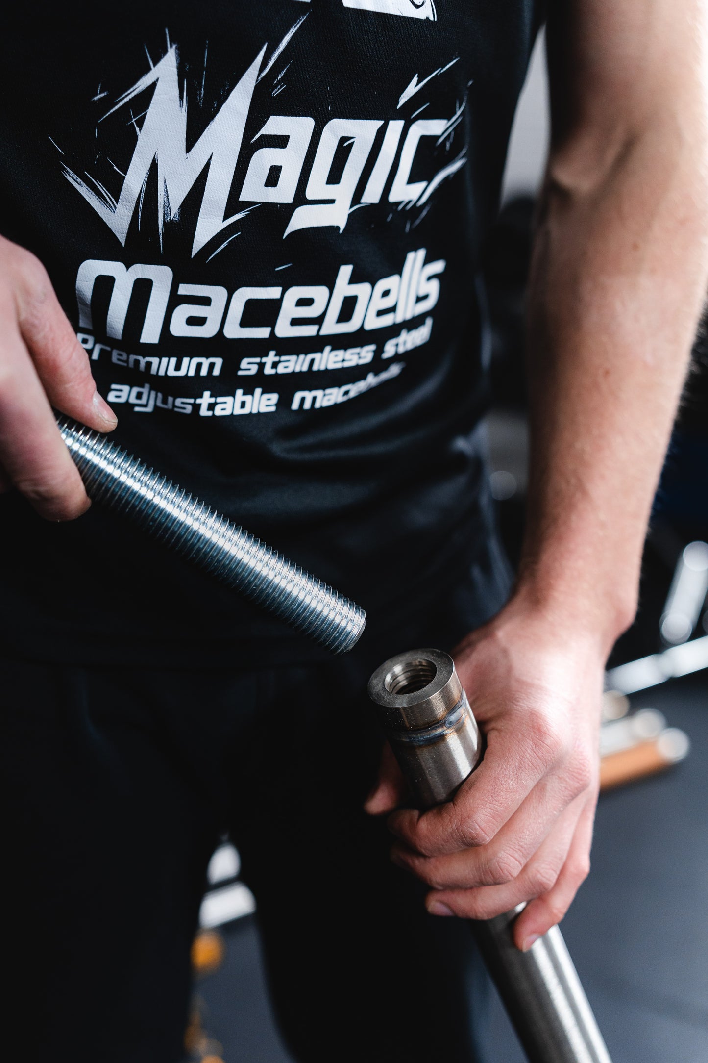 Magic Macebells - 90cm Adjustable Mace for 1inch weight plates