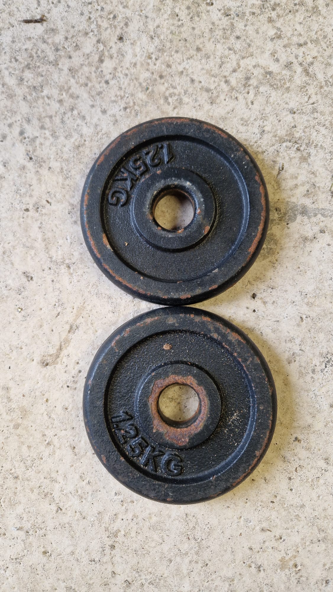 Second hand 1inch weight plates
