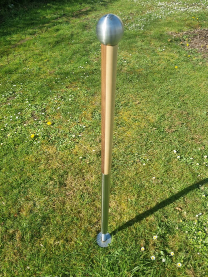 SPECIAL EDITION: Good Vs Evil - Light vs Dark - 100cm wooden handled adjustable mace for 1in/25mm/28mm/30mm weight plates
