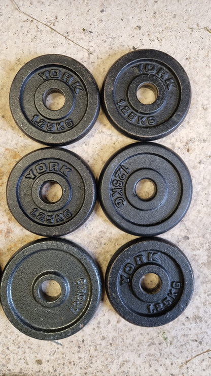Second hand 1inch weight plates