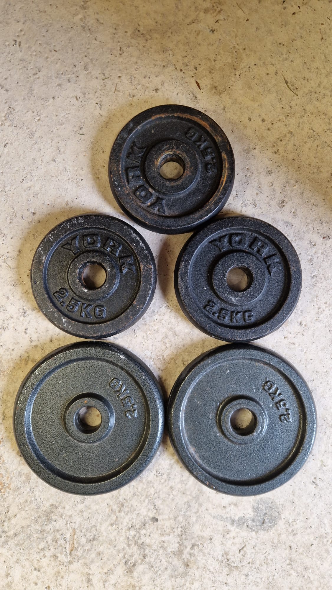Second hand 1inch weight plates